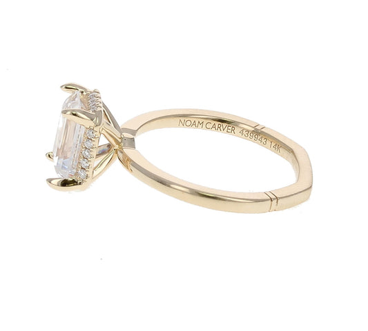 Emerald Cut Engagement Ring Setting
