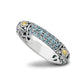 Blue Topaz Pave Ring