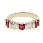 Ruby and Diamond 5-Stone Band