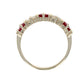 Ruby and Diamond 5-Stone Band