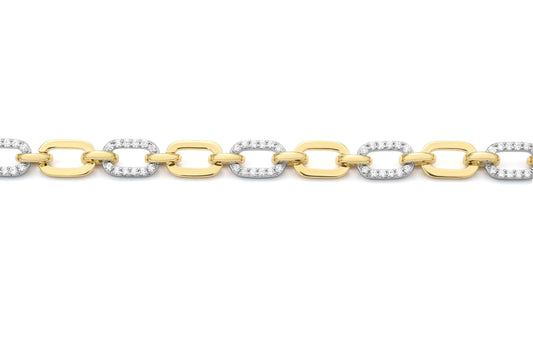 Two-Tone Link Bracelet