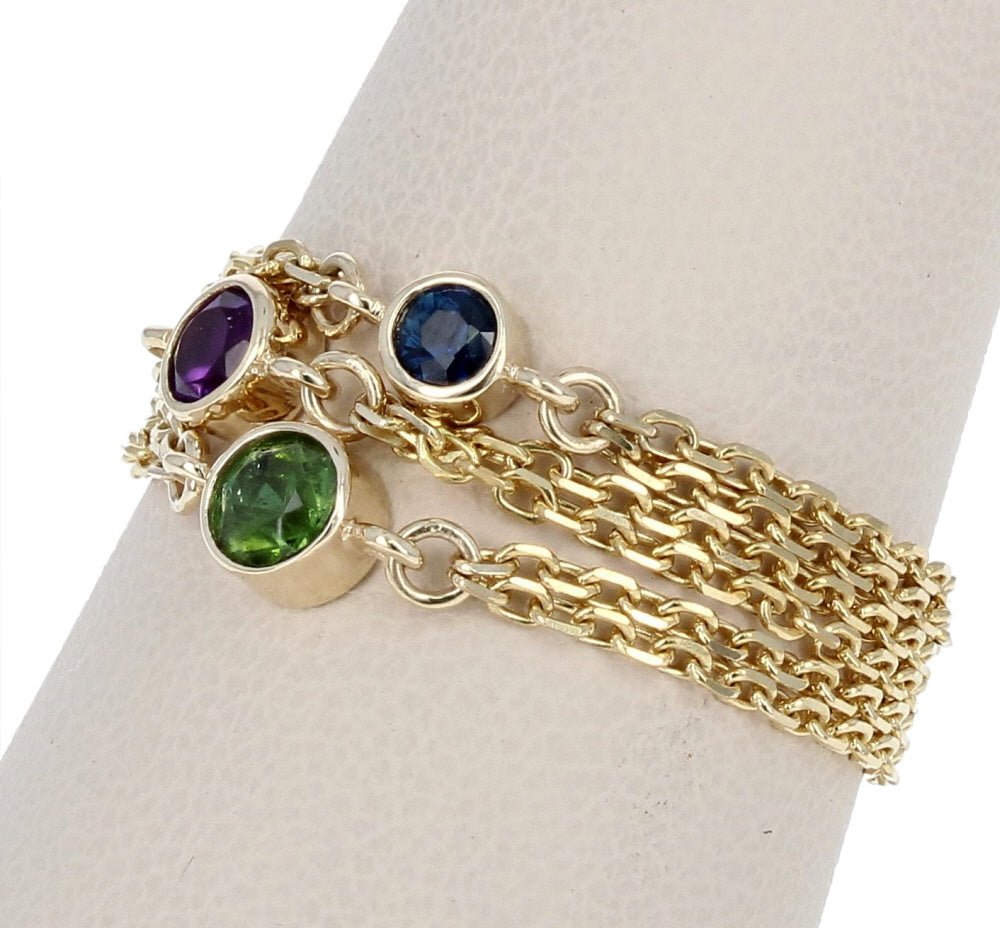 Sapphire Chain Ring