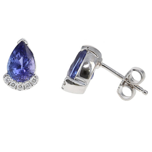 Tanzanite and Diamond Earrings