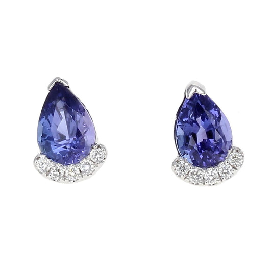 Tanzanite and Diamond Earrings