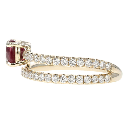 Ruby & Diamond Wrap Ring