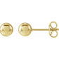 Gold Ball Stud Earrings