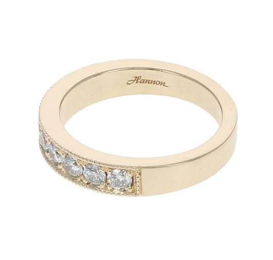 Milgrain Edge Diamond Band