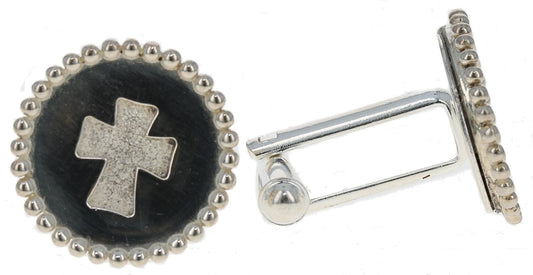Silver Cross Cufflinks