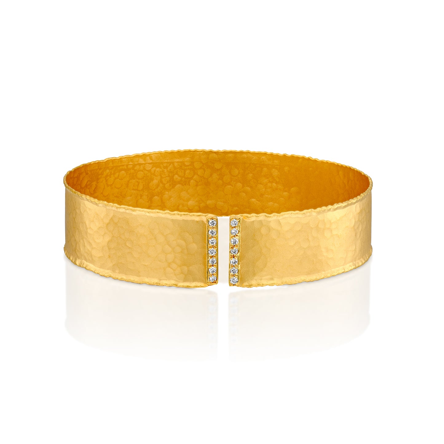 Handcrafted Gold Cuff Bracelet