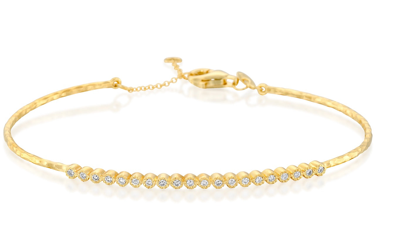 Stackable Gold Diamond Bracelet