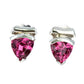 Trillion Pink Tourmaline Earrings