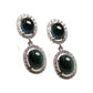 Green Tourmaline Diamond Earrings