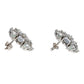 White Sapphire and Opal Stud Earrings