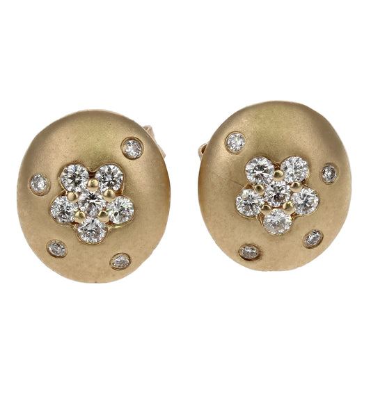 Gold Diamond Earring