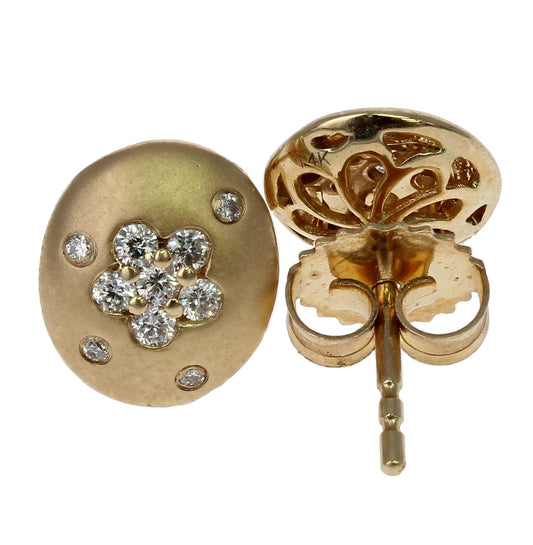 Gold Diamond Earring