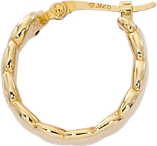 Leaf Hoop Earrings