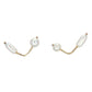 V"  Pearl Earrings"