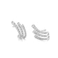 Three Row Diamond Earrings