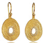 Open Oval Gold Dangling Earrings