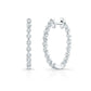 Medium Premier Diamond  Hoop Earrings