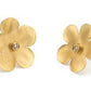 Flower Stud Gold Earrings