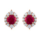 Eye Ruby Earrings