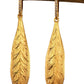 Gold and Diamond Leaf Earrings