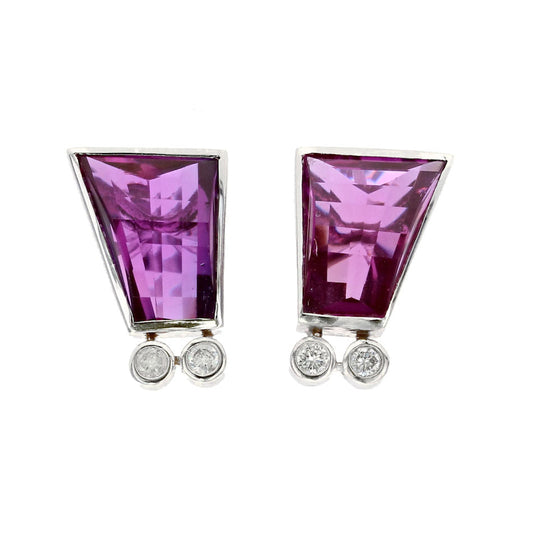 Pink Tourmaline Earrings