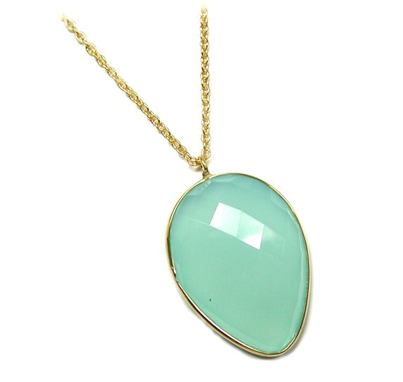 Sea-Green Chalcedony Necklace