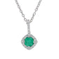 Emerald Diamond Pendant