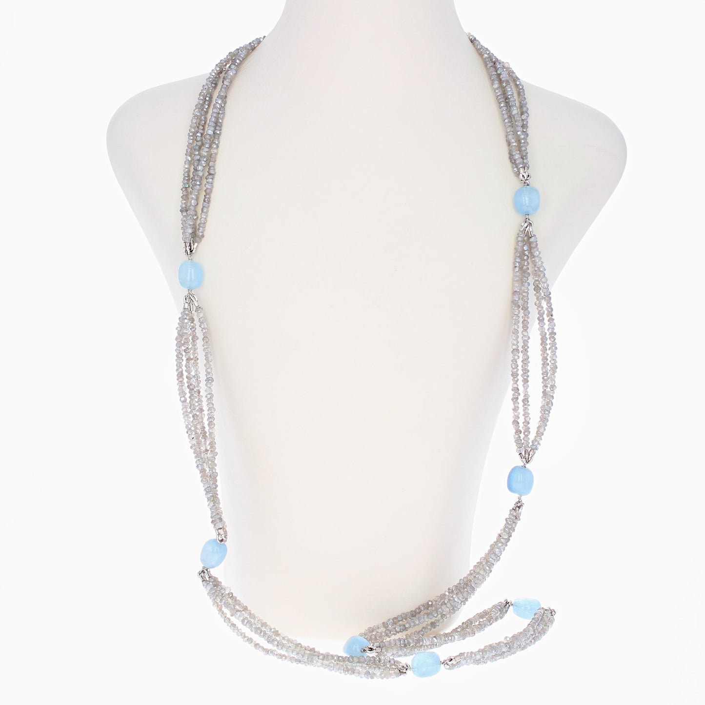 Aquamarine Labradorite Necklace