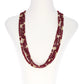 Ruby Gold Beaded Necklace