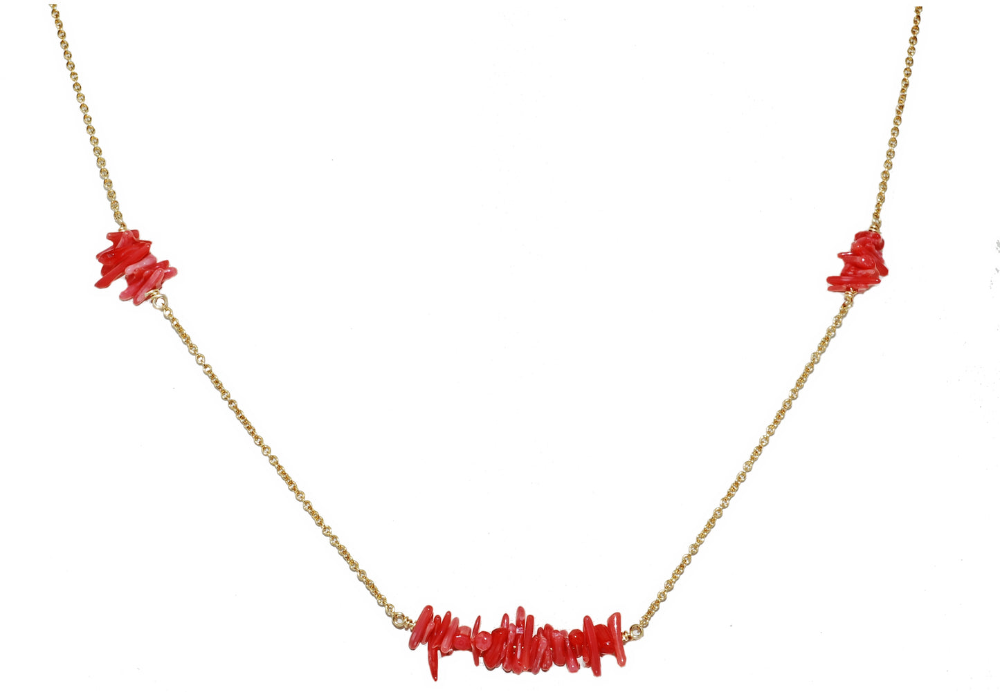 Branch Style Coral Necklace