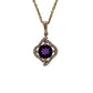 Cushion Rose Amethyst Pendant