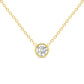 Bezel Single Diamond Necklace