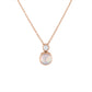 Two Stone Opal Diamond Pendant