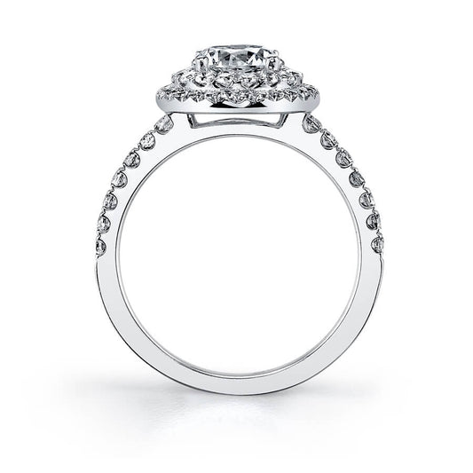 Oval Double Halo Engagement Ring