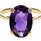 Oval Amethyst Ring