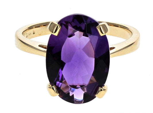 Oval Amethyst Ring