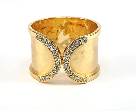 X Gold Diamond Ring