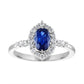 Royal Oval Blue Sapphire Ring
