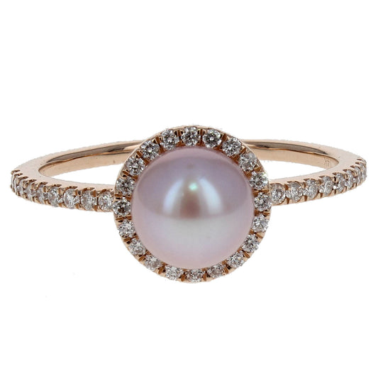 Pearl Diamond Ring