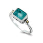 Bali Aquamarine Rectangle Ring