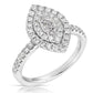 Halo Marquise Engagement Ring