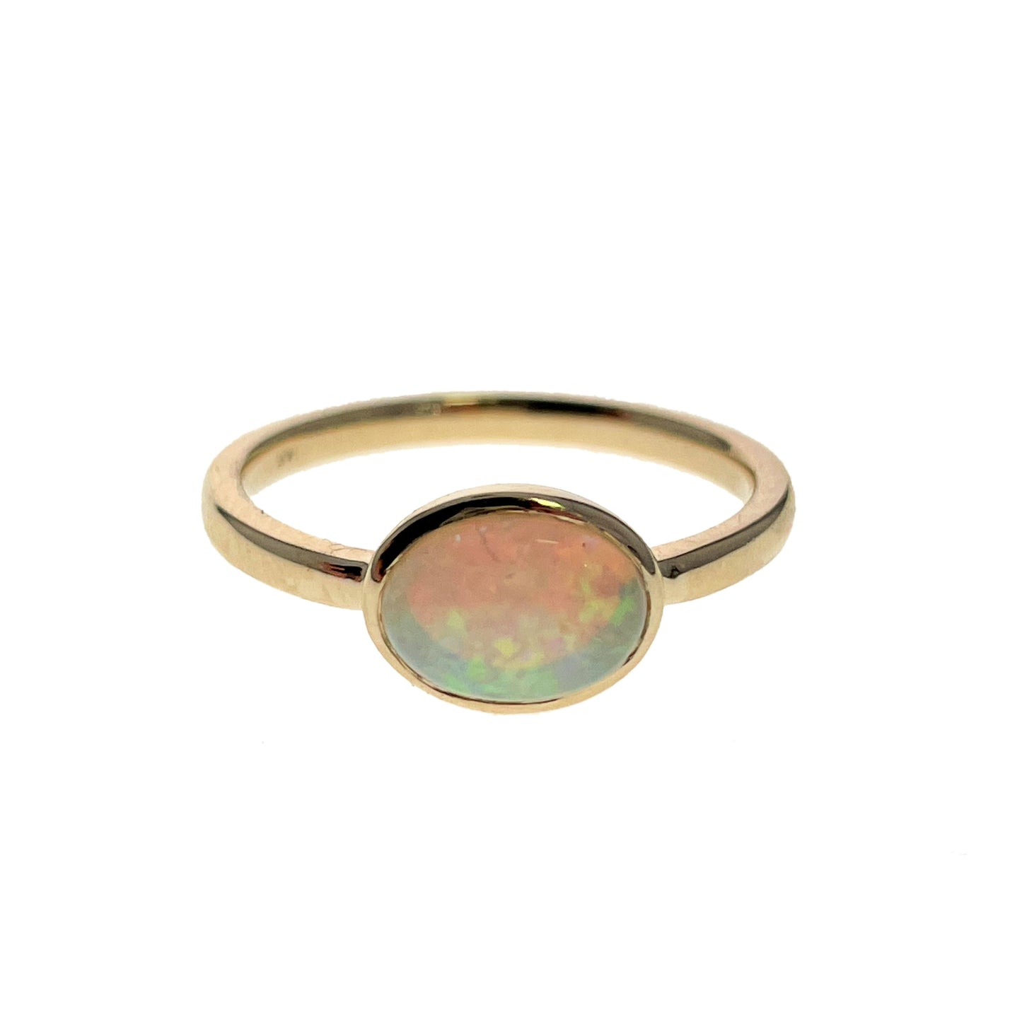 Yellow Gold Opal Ring