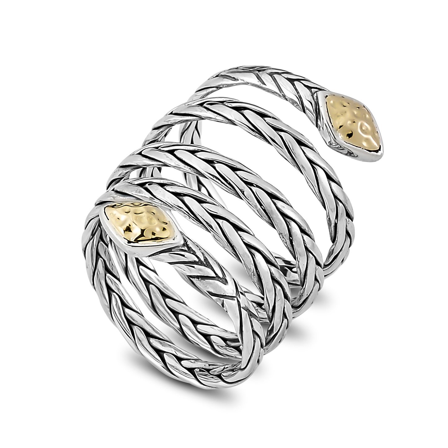 Silver Basket Weave Ring