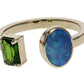 Moi and Toi Opal and Diopside Ring