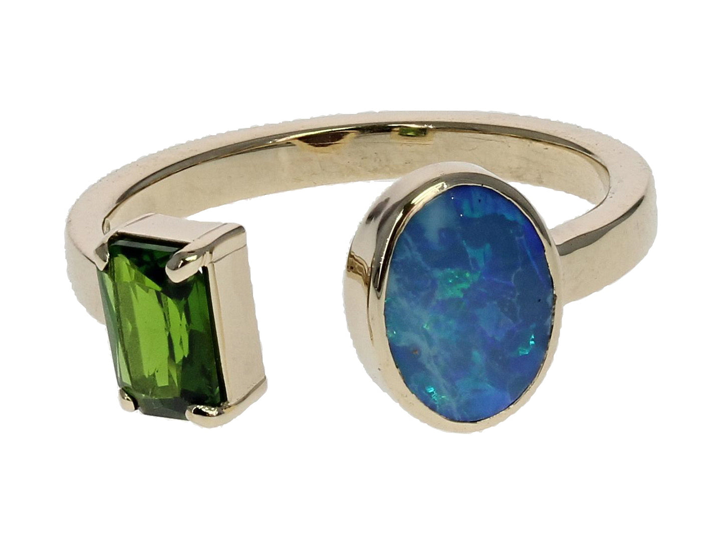 Moi and Toi Opal and Diopside Ring