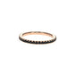 Black Diamonds Rose Gold  Stackable Band