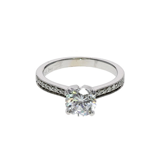 Four Prongs Engagement Ring